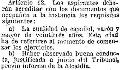 Ilustración 3.  Versión digitalizada en la Gaceta de Madrid, núm. 239, de 26 de agosto de 1924
