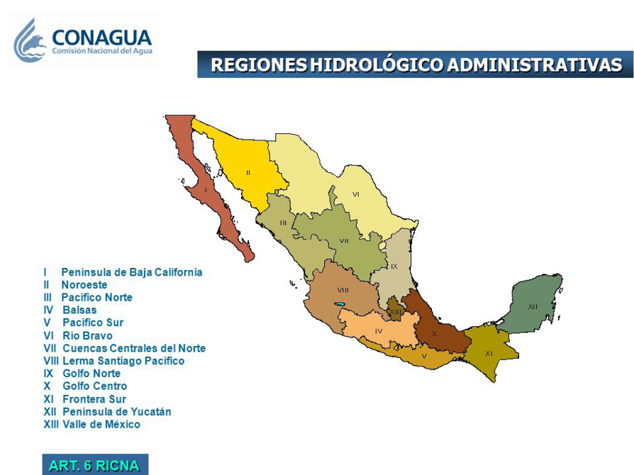 Resultado de imagen para regiones hidrologicas administrativas