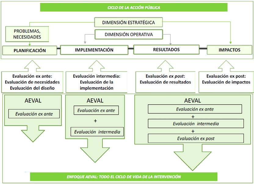 Gráfico 1. Evaluación integral. Ciclo de la acción pública