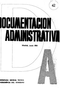 					Ver Documentación Administrativa. Número 42 (junio 1961)
				