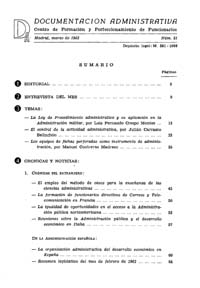					View Documentación Administrativa. Número 51 (marzo 1962)
				