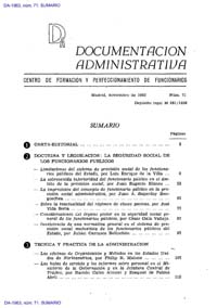					View Documentación Administrativa. Número 71 (noviembre 1963)
				