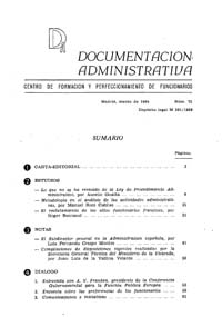 					View Documentación Administrativa. Número 75 (marzo 1964)
				