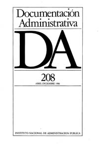 					View Documentación Administrativa. Número 208 (abril-diciembre 1986)
				