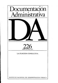 					Ver Documentación Administrativa. Número 226 (abril-junio 1991)
				