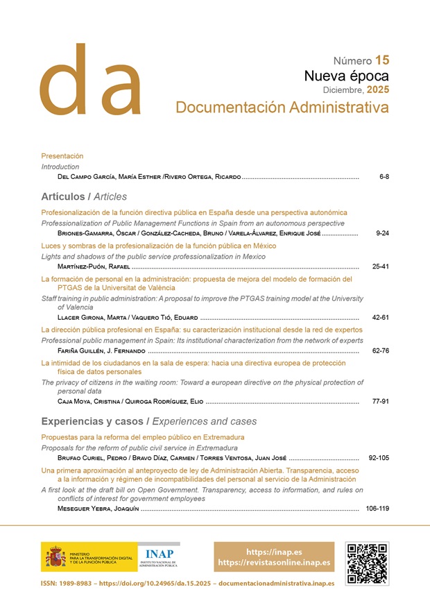 					Ver Documentación Administrativa. Nueva Época. Número 15 (diciembre 2025)
				