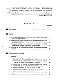 					Ver Documentación Administrativa. Número 16 (abril 1959)
				