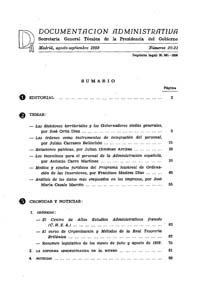 					View Documentación Administrativa. Números 20-21 (agosto-septiembre 1959)
				