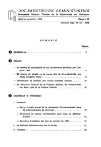 					View Documentación Administrativa. Número 23 (noviembre 1959)
				