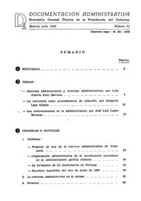 					View Documentación Administrativa. Número 31 (julio 1960)
				