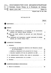					View Documentación Administrativa. Número 34 (octubre 1960)
				