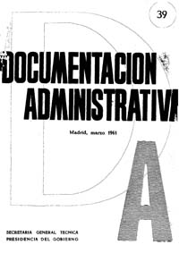					Ver Documentación Administrativa. Número 39 (marzo 1961)
				
