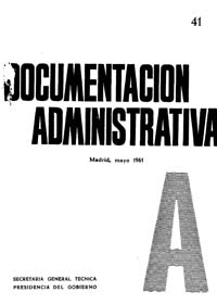 					View Documentación Administrativa. Número 41 (mayo 1961)
				