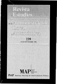 					Ver Revista de Estudios de la Administración Local y Autonómica (1985-2000). Número 239 (julio-septiembre 1988)
				