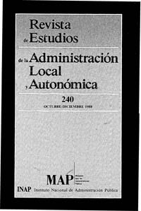 					Ver Revista de Estudios de la Administración Local y Autonómica (1985-2000). Número 240 (octubre-diciembre 1988)
				