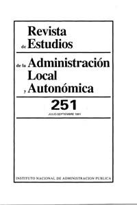 					View Revista de Estudios de la Administración Local y Autonómica (1985-2000). Número 251 (julio-septiembre 1991)
				